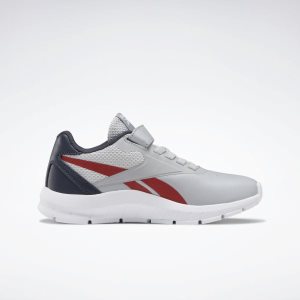 Reebok Rush Runner 2.0 Laufschuhe Kinder - Grau/Navy/Rot - DE 924-LDC